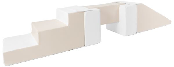 Soft play evenwichtsbalk met glijbaan